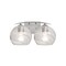 Besa Lighting Jilly Vanity, Vapor Clear, Satin Nickel Finish, 2x60W Incandescent 2WC-JILLYCL-SN - alternate 1